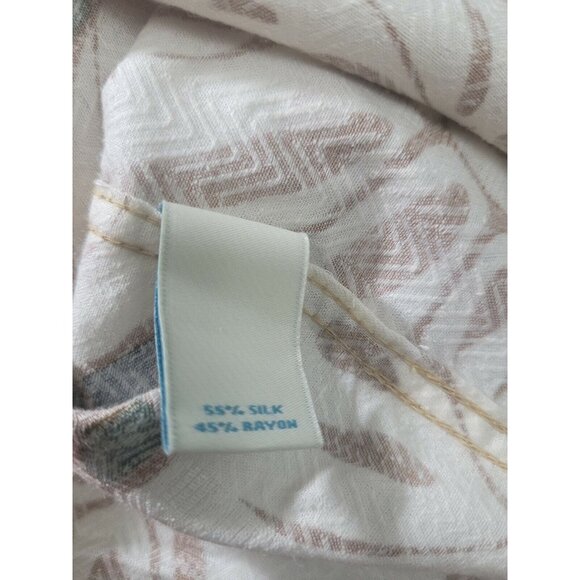 Caribbean Mens Shirt Size XL silk Blend Button Up Short Sleeve  NWT 35 - Picture 8 of 9